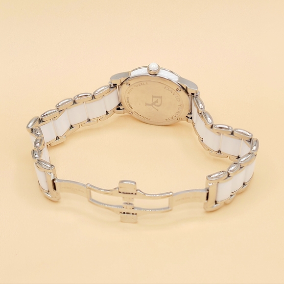 David Yurman Classic Quartz Watch With Diamond Bezel and White Ceramic - Picture 10 of 15